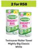 Twinsaver Roller Towel Mighty Big Classic White-For 2
