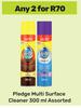 Pledge Multi Surface Cleaner Assorted-For Any 2 x 300ml