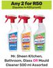 Mr Sheen Kitchen, Bathroom, Glass Or Mould Cleaner Assorted-For Any 2 x 500ml