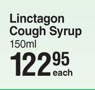 Linctagon Cough Syrup-150ml Each