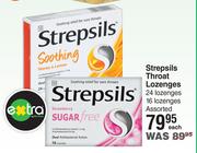 Strepsils Throat Lozenges 24 Lozenges/16 Lozenges Assorted-Each