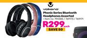 Volkano Phonic Series Bluetooth Headphones Assorted-Each