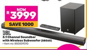 JBL 3.1 Channel Soundbar With Wireless Subwoofer SB560