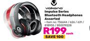 Volkano Impulse Series Bluetooth Headphones Assorted-Each