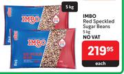 Imbo Red Speckled Sugar Beans-5Kg