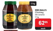 Mrs Ball's Chutney (All Variants)-1.1Kg Each