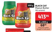 Black Cat Peanut Butter (All Variants)-6 x 800g
