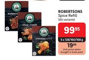 Robertsons Spice Refill (All Variants)-5 x 128g/160g/168g