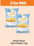 Great Value Corn Flakes-For 2 x 1Kg