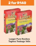 Laager Pure Rooibos Tagless Teabags-For 2 x 160s