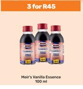 Moir's Vanilla Essence-For 3 x 100ml