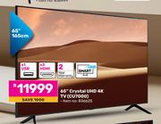 Samsung 65"(165cm) Cryststal UHD 4K TV CU7000