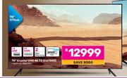 Samsung 70"(177cm) Cryststal UHD 4K TV CU7000