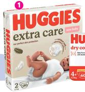 Huggies Extra Care Diapers (Size 1+2)- Each