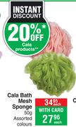 Cala Bath Mesh Sponge-50g Each