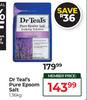 Dr Teal's Pure Epsom Salt-1.36kg