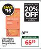 Cleanlogic Exfoliating Body Gloves-1 Pair