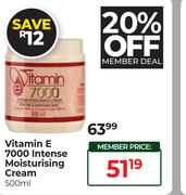 Vitamin E 7000 Intense Moisturising Cream-500ml
