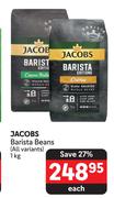 Jacobs Barista Beans(All Variants)-1kg Each