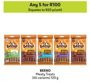 Beeno Meaty Treats (All Variants)-For 5 x 120g
