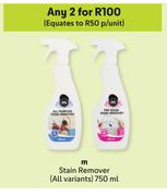 M Stain Remover (All Variants)-For 2 x 750ml
