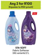 Sta Soft Fabric Softener (All Variants)-For 2 x 2L