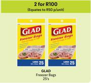 Glad Freezer Bags-For 2 x 25's