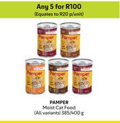 Pamper Moist Cat Food (All Variants)-For 5 x 385g/400g