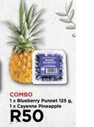 1 x Blueberry Punnet 125g,1 x Cayenne Pineapple-Combo