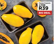 Papaya Prepacks-For 2