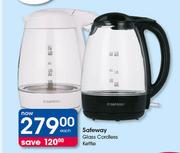 Safeway Glass Cordless Kettle-Each