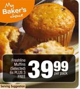 Freshline Muffins-6s Plus 3 Free-Per Pack