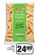 Spar Straight Cut Frozen Chips-1kg Each 