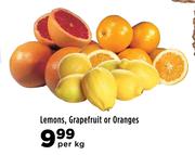 Lemons, Grapefruit Or Oranges-Per kg