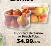 Imported Nectarine Or Peach Tubs-Each