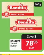 Bonita Salted Butter-500g Each