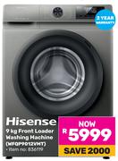 Hisense 9KG Front Loader Washing Machine (WFQP9012VMT)