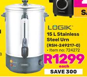 LOGIK 15L Stainless Steel Urn (RSH-249217-0)