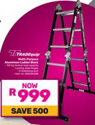 Tradequip Multi-Purpose Aluminium Ladder Black