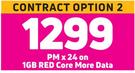 Samsung Galaxy S22 Ultra 5G Black Smartphone-On 1GB Red Core More Data (24 Months)