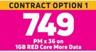 Samsung Galaxy S22 Plus 5G Black Smartphone-On 1GB Red Core More Data (36 Months)