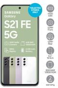 Samsung Galaxy S21 FE Smartphone-On 1GB Red Core More Data (24 Months)