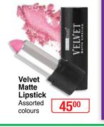 Beauty Treats Velvet Matte Lipstick Assorted Colours