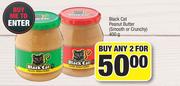 Black Cat Peanut Butter (Smooth Or Crunchy)-For Any 2 x 400g