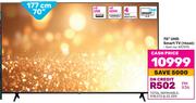Hisense 70" (177cm) UHD Smart TV 70A6K