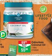 Lifestyle Food Odourless Coconut Oil-1Ltr Each