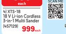 Ryobi 18V Li-Ion Cordless 3-In-1 Multi Sander XTS-18