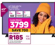 JVC 43" FHD LED TV LT-43N550A