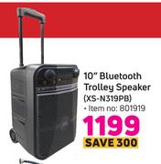 JVC 10" Bluetooth Trolley Speaker XS-N319PB