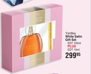 Yardley White Satin Gift Set EDT 100ml Plus EDT 15ml